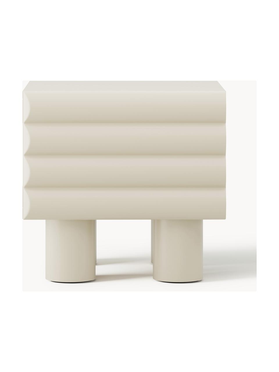 Noční stolek Fana, Béžová, Š 48 cm, V 45 cm