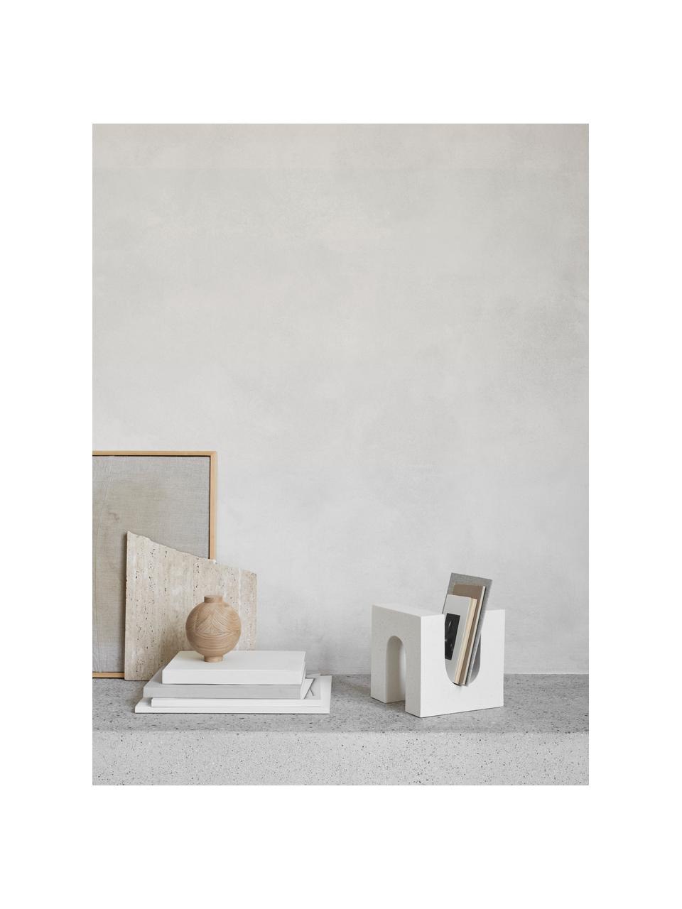 Deko-Objekt Sculpt, Beton, Weiß, B 20 x H 20 cm