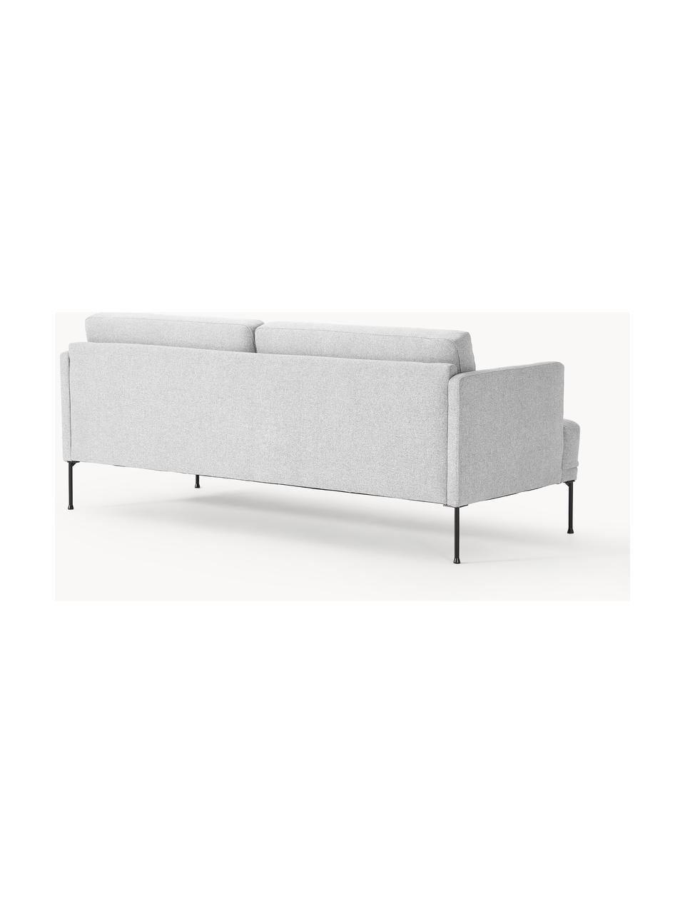Sofa Fluente (3-Sitzer), Bezug: 100 % Polyester Der strap, Gestell: Massives Kiefernholz, Bir, Webstoff Hellgrau, B 196 x T 85 cm