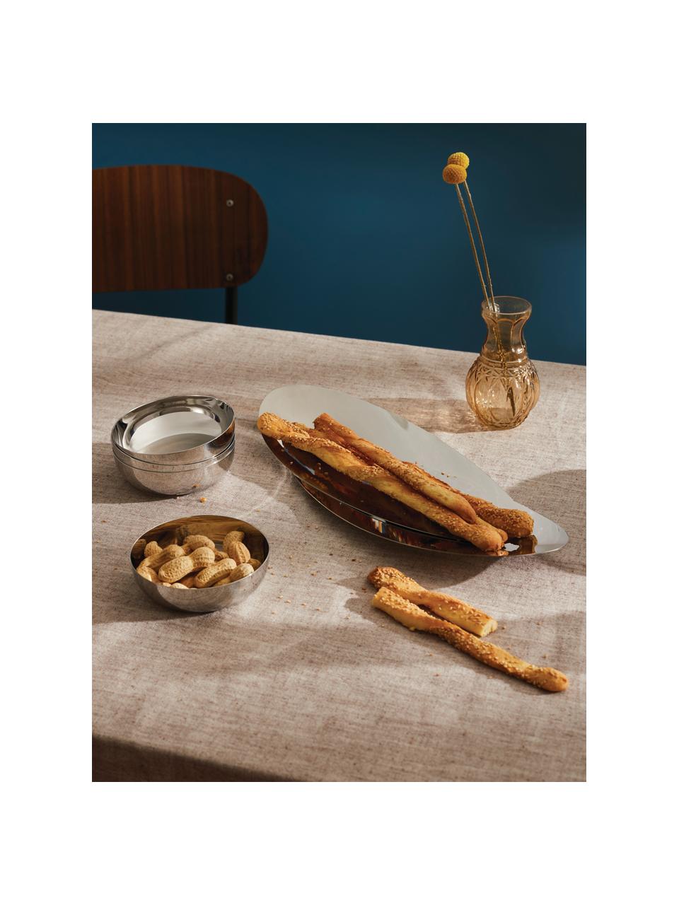 Brood & grissini mand Octave van edelstaal, 18/10 roestvrij staal, hoogglans gepolijst, Zilverkleurig, B 42 x H 5 cm