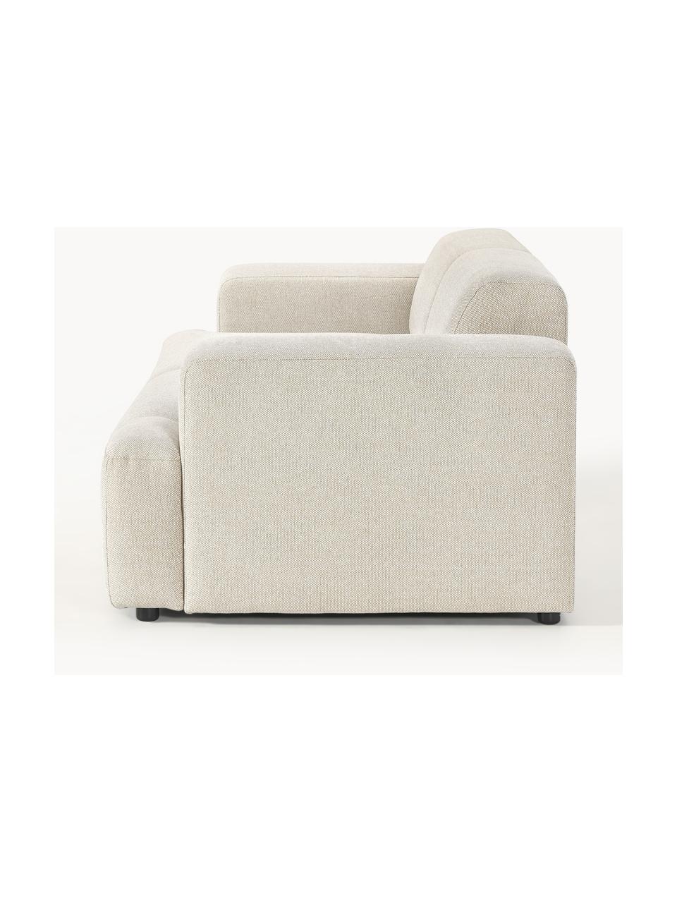 Sofa Melva (3-Sitzer), Bezug: 100 % Polyester Der strap, Gestell: Massives Kiefern- und Fic, Webstoff Hellbeige, B 238 x T 101 cm