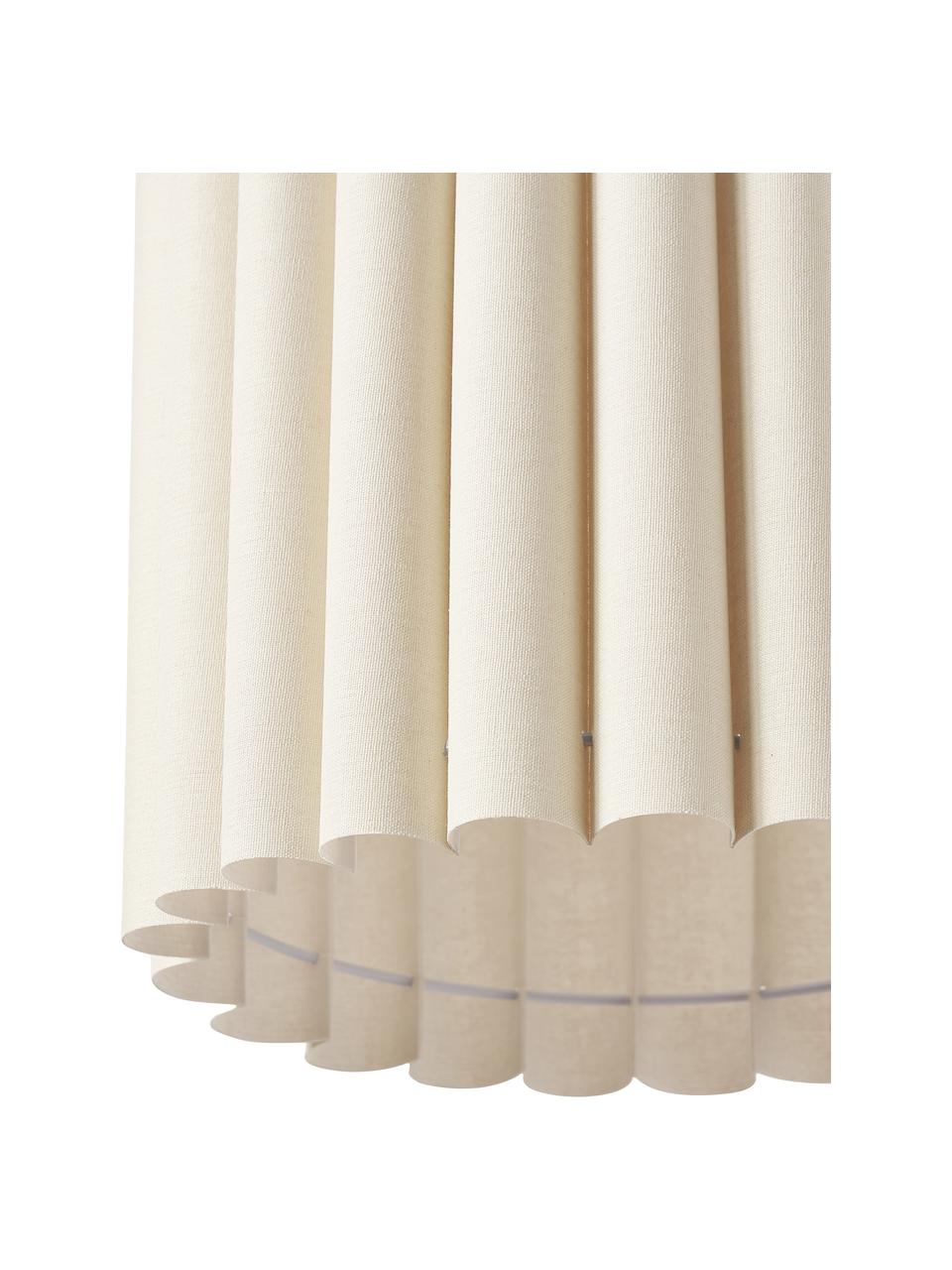 Hanglamp Lucina van linnen, Lampenkap: linnen, Beige, Ø 35 x H 28 cm
