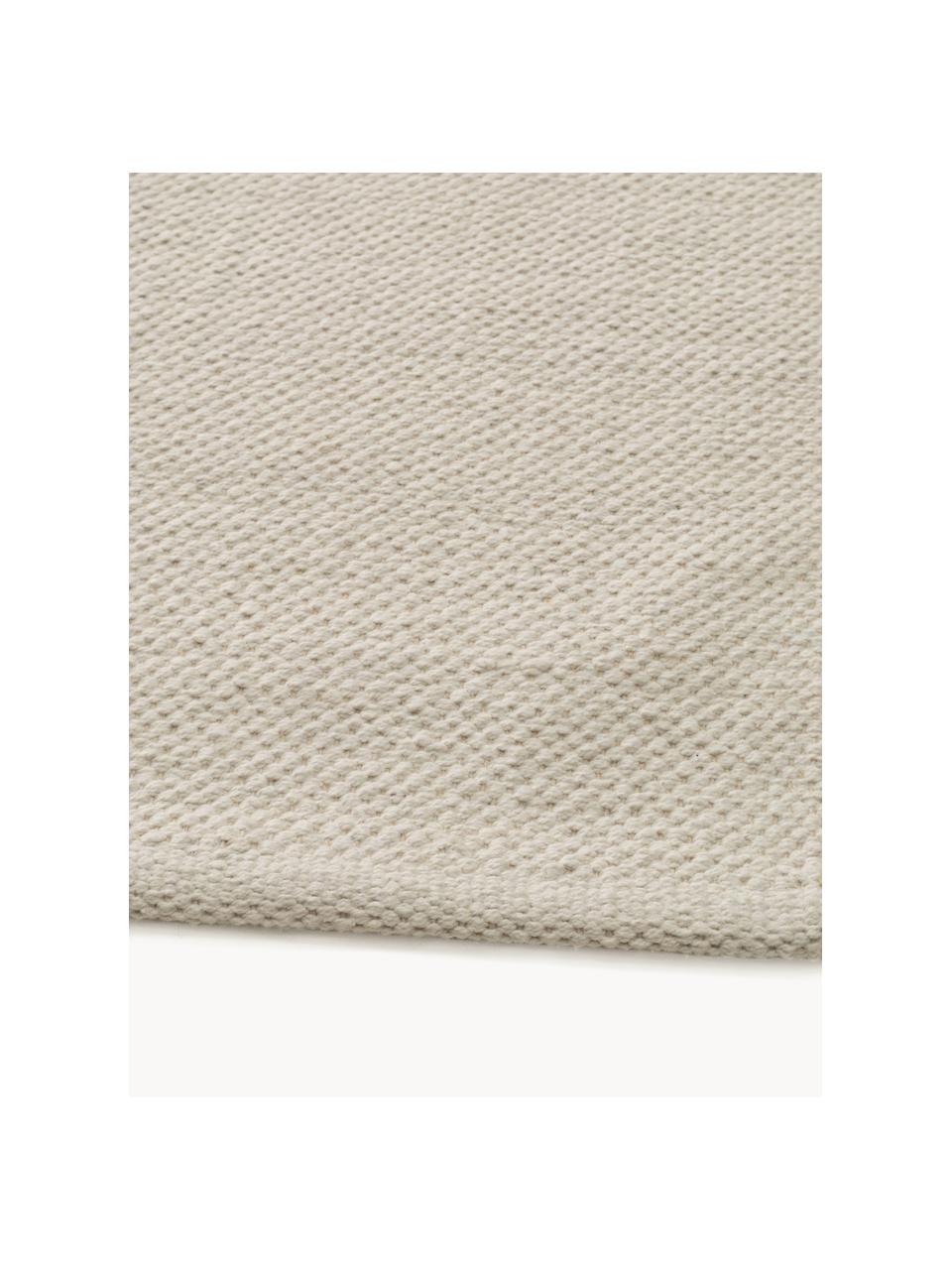 Tapis en coton tissé à la main Bo, 100% coton, Tons beiges, noir, larg. 120 x long. 170 cm (taille S)