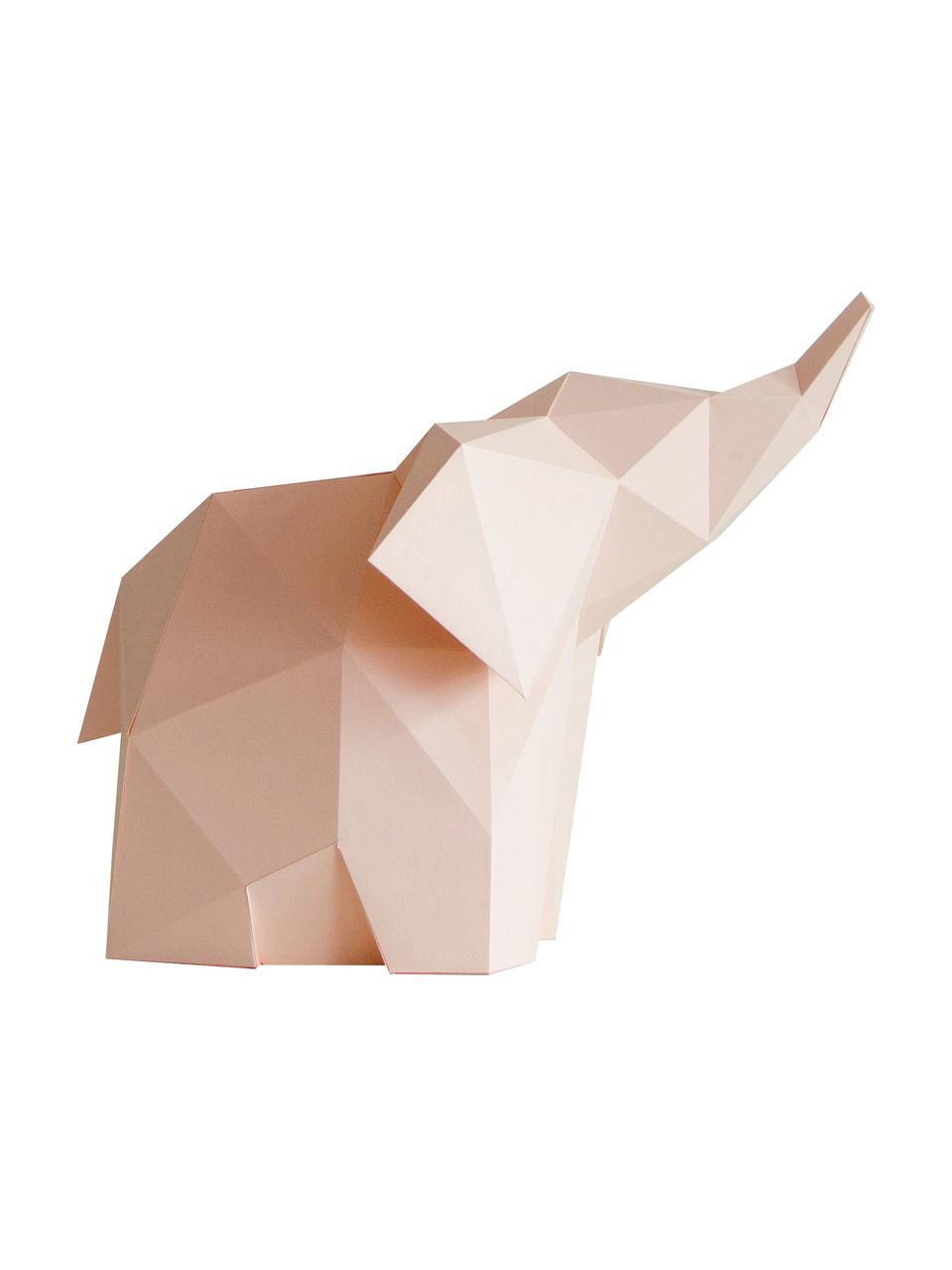 Lampada da tavolo in carta Baby Elephant, Paralume: carta, 160 g/m², Rosa, Larg. 23 x Alt. 24 cm