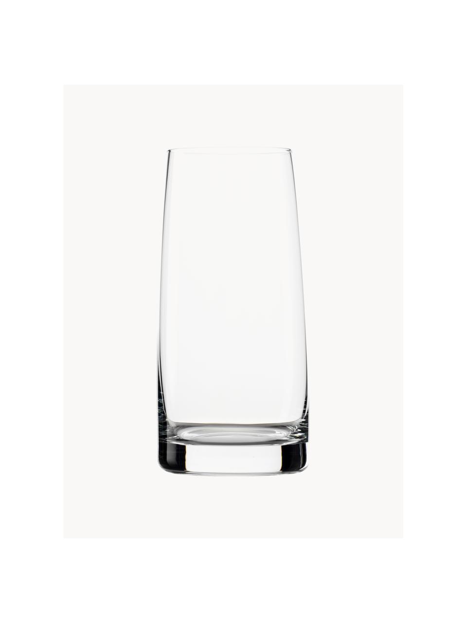 Vysoké krištáľové poháre Experience, 6 ks, Krištáľové sklo, Priehľadná, Ø 7 x V 14 cm, 360 ml