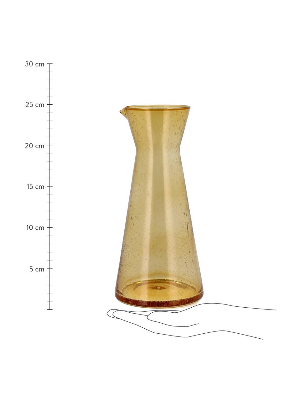 Caraffa gialla Valencia, 1.1 L, Vetro, Giallo, 1.1 l