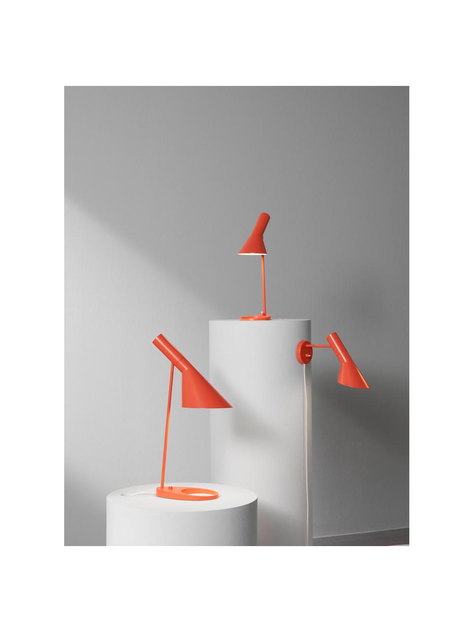 Lámpara de escritorio AJ, tamaños diferentes, Lámpara: acero recubierto, Cable: plástico, Naranja, An 25 x Al 43 cm
