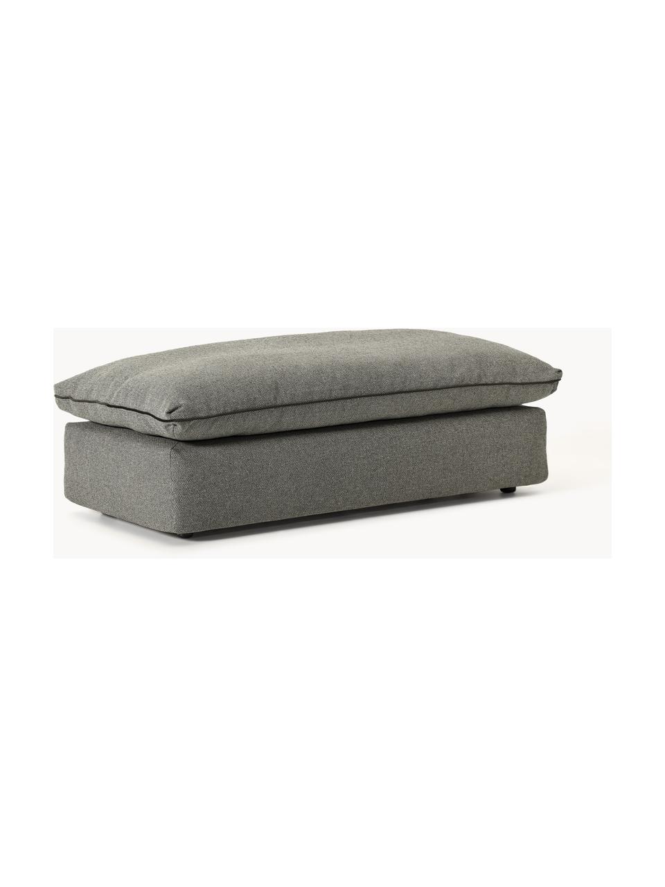 Pouf XL Felix, Tissu anthracite, larg. 140 x prof. 60 cm