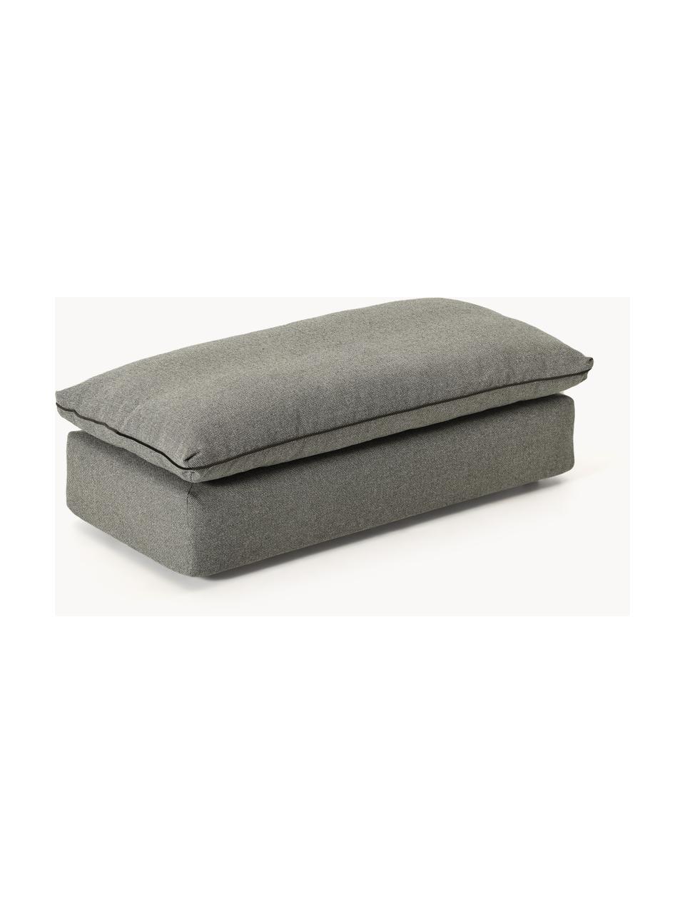 Pouf XL Felix, Tissu anthracite, larg. 140 x prof. 60 cm