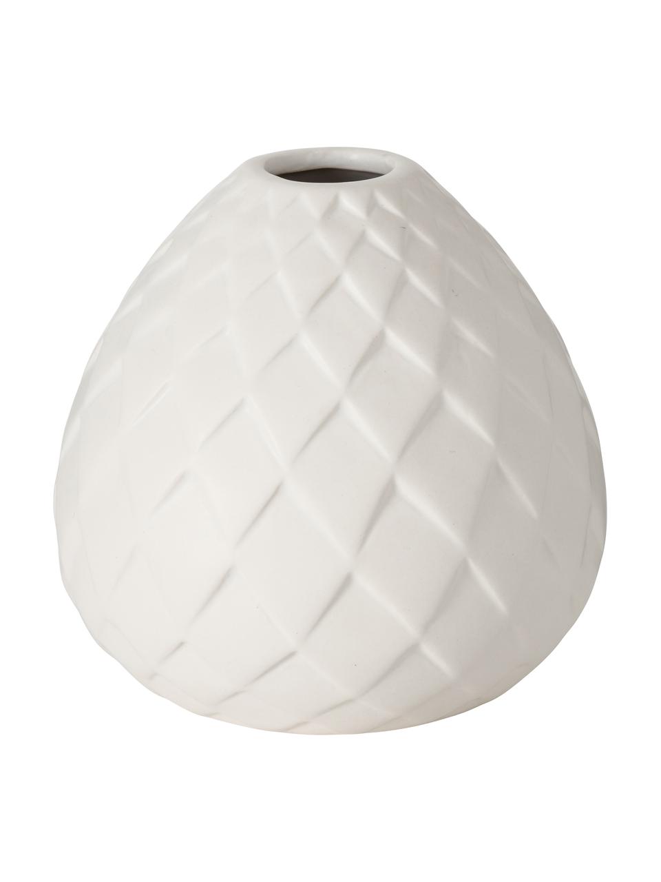 Vase fait main blanc Fabyo, Blanc