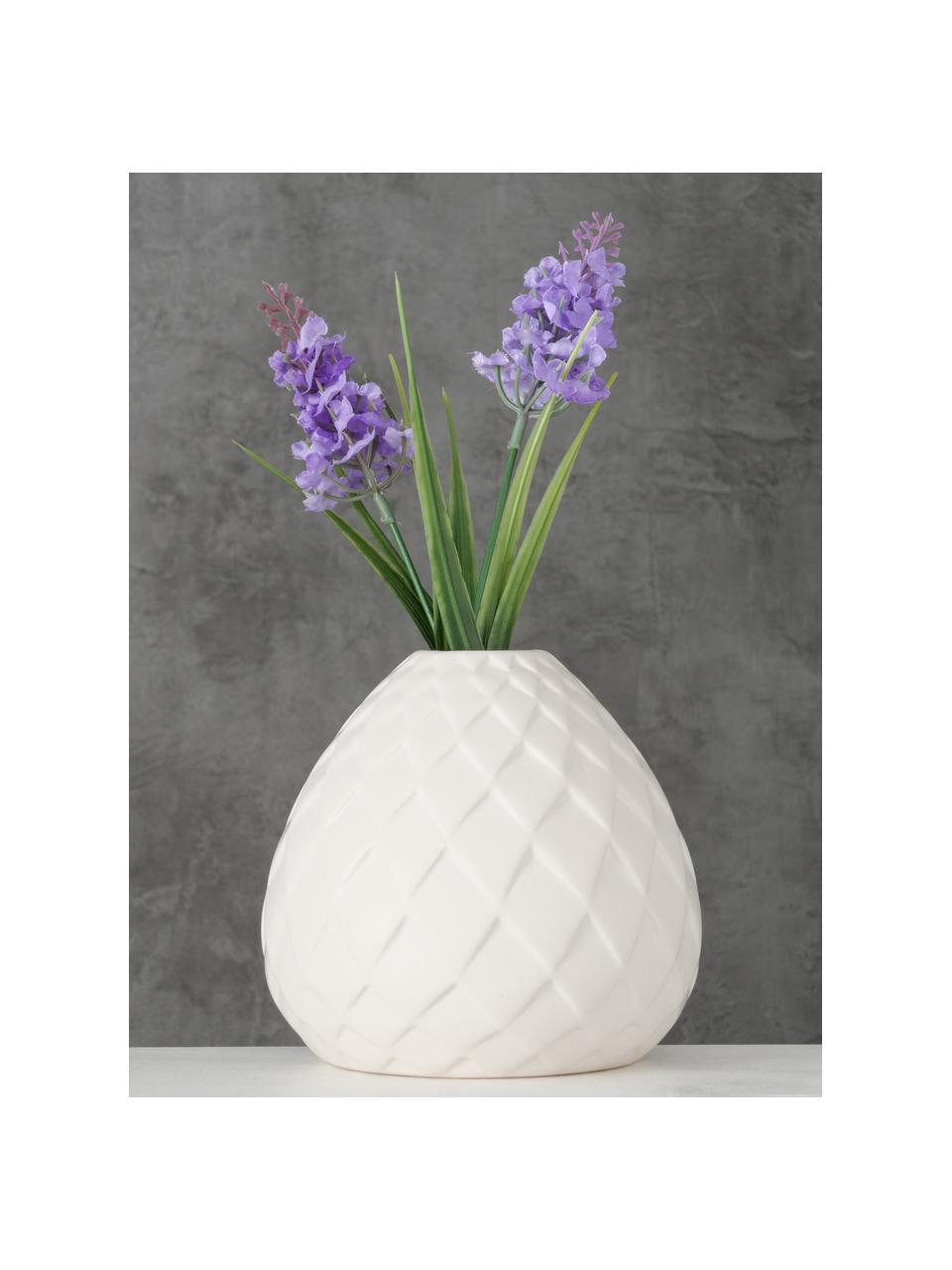 Vase fait main blanc Fabyo, Blanc