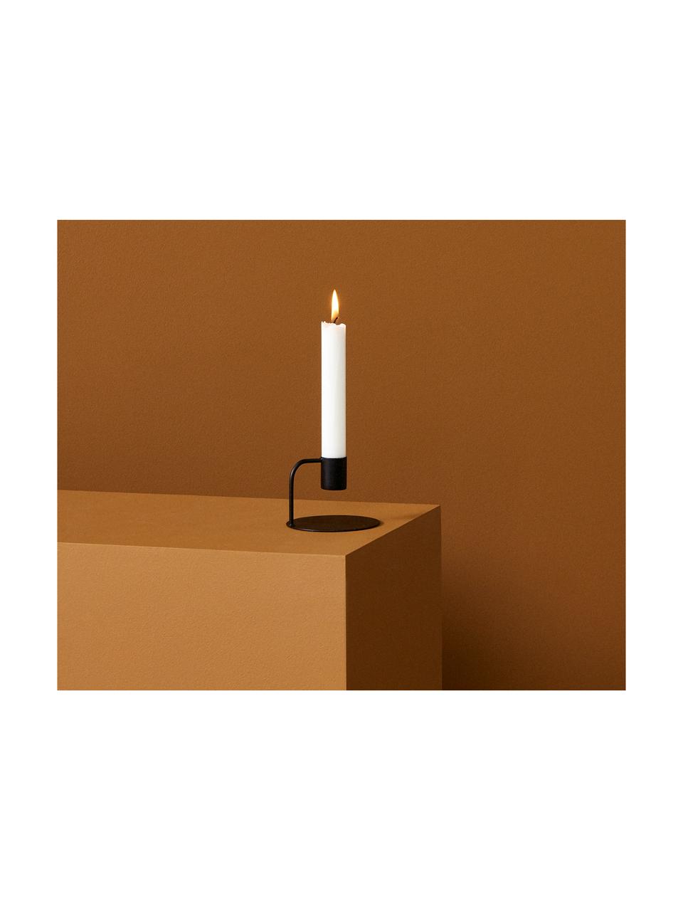 Kerzenhalter Matelko, Metall, beschichtet, schwarz, Ø 8 x H 6 cm