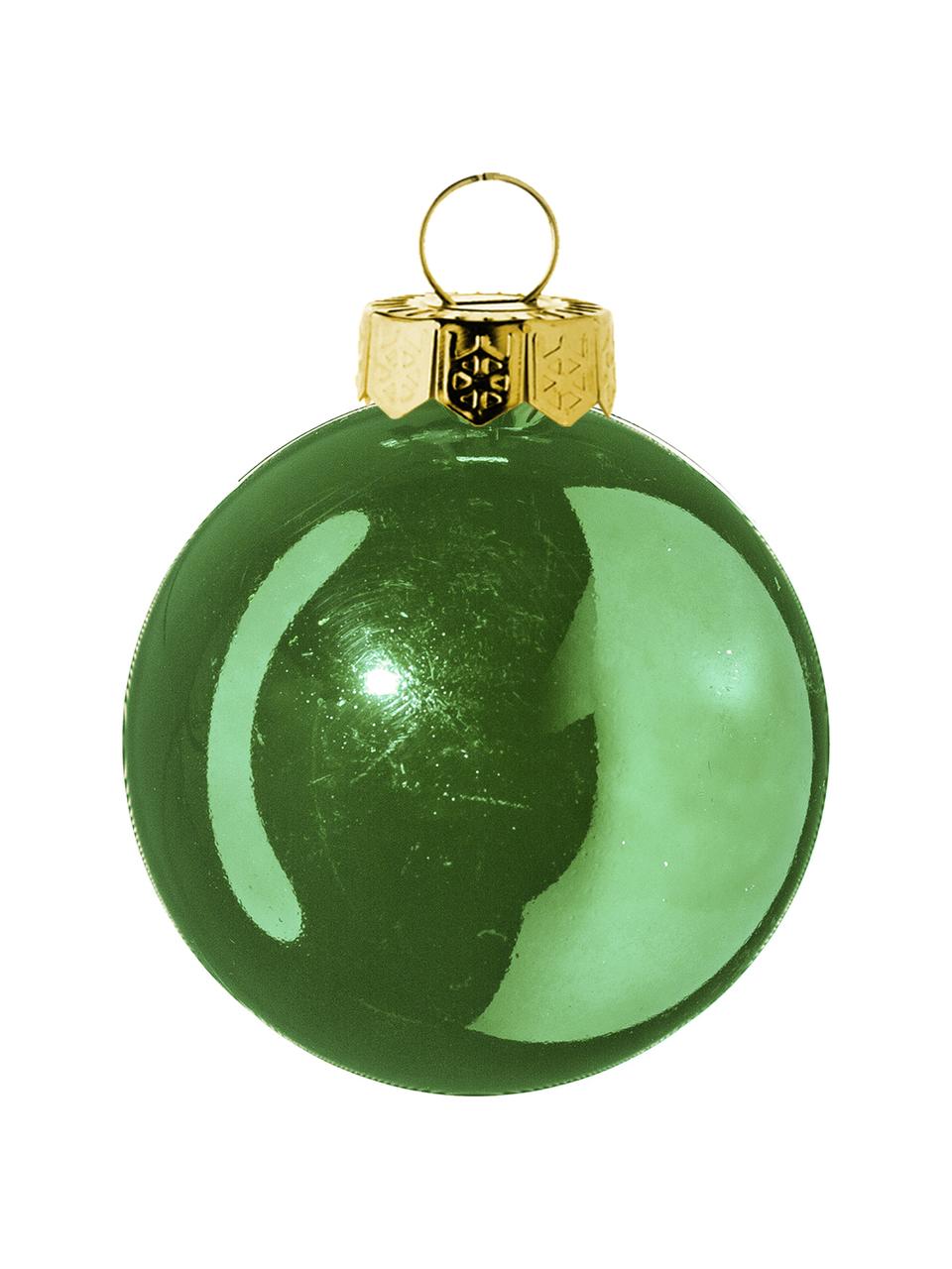 Sada malých vánočních ozdob Evergreen,  Ø 4 cm, 16 dílů, Zelená