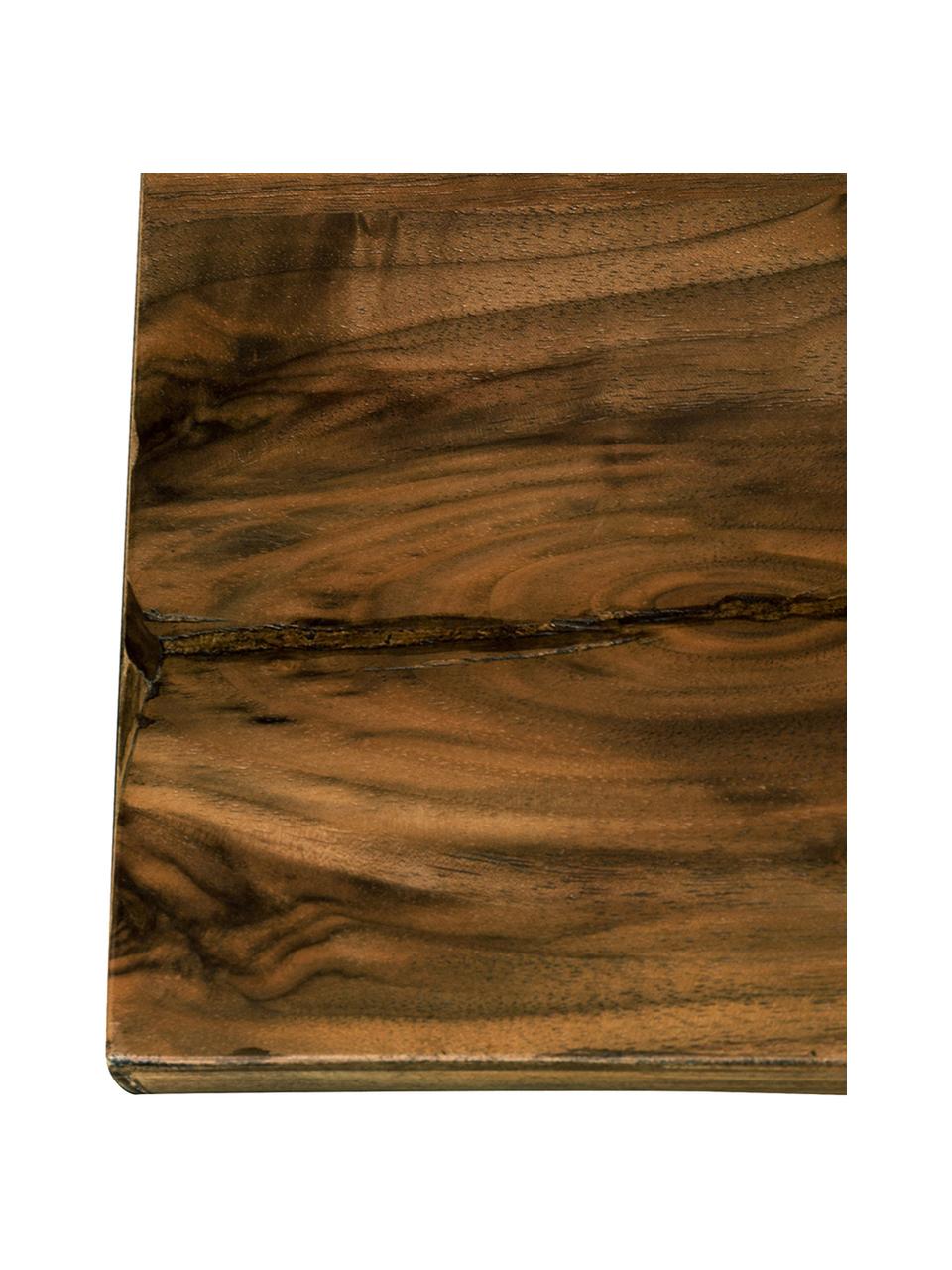 Lavička s nepravidelnými hranami Alagon, Orechové drevo, Š 180 x V 45 cm