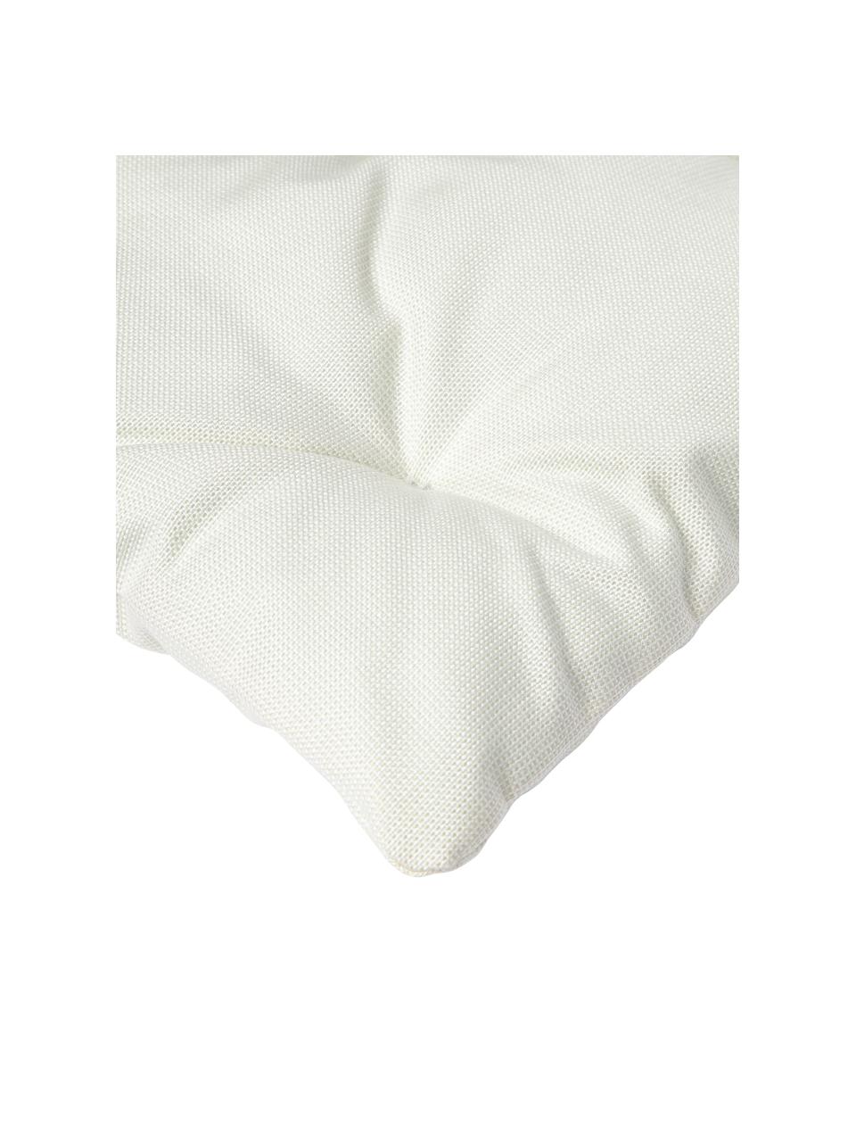 Cuscino sedia da esterno Ortun, Rivestimento: 100% poliacrilico, tinto , Bianco crema, Larg. 40 x Lung. 40 cm