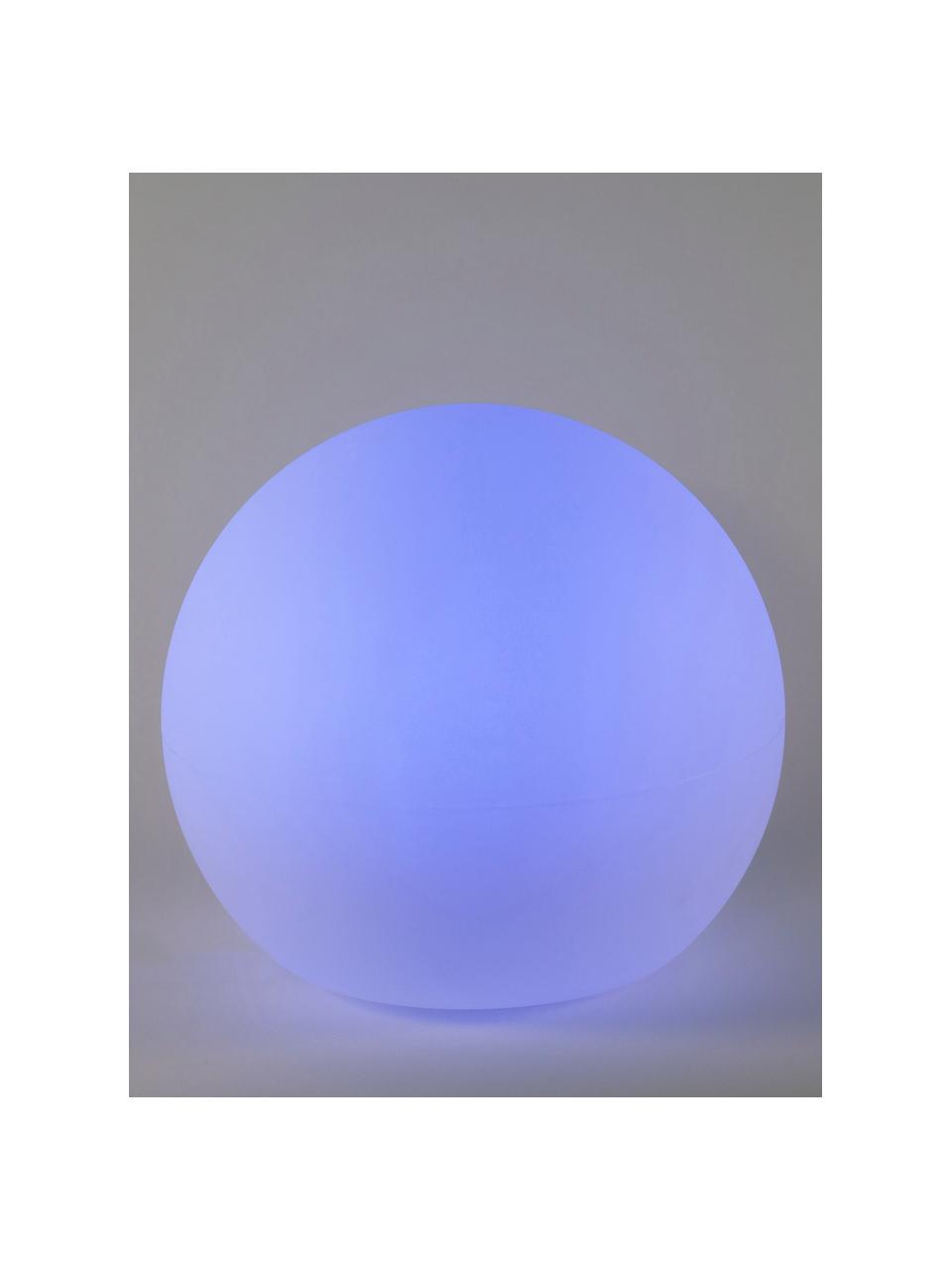 Lámpara solar LED para exterior Buly, con cambio de color y mando a distancia, Lámpara: polietileno, Cable: plástico, Blanco, Ø 50 x Al 44 cm
