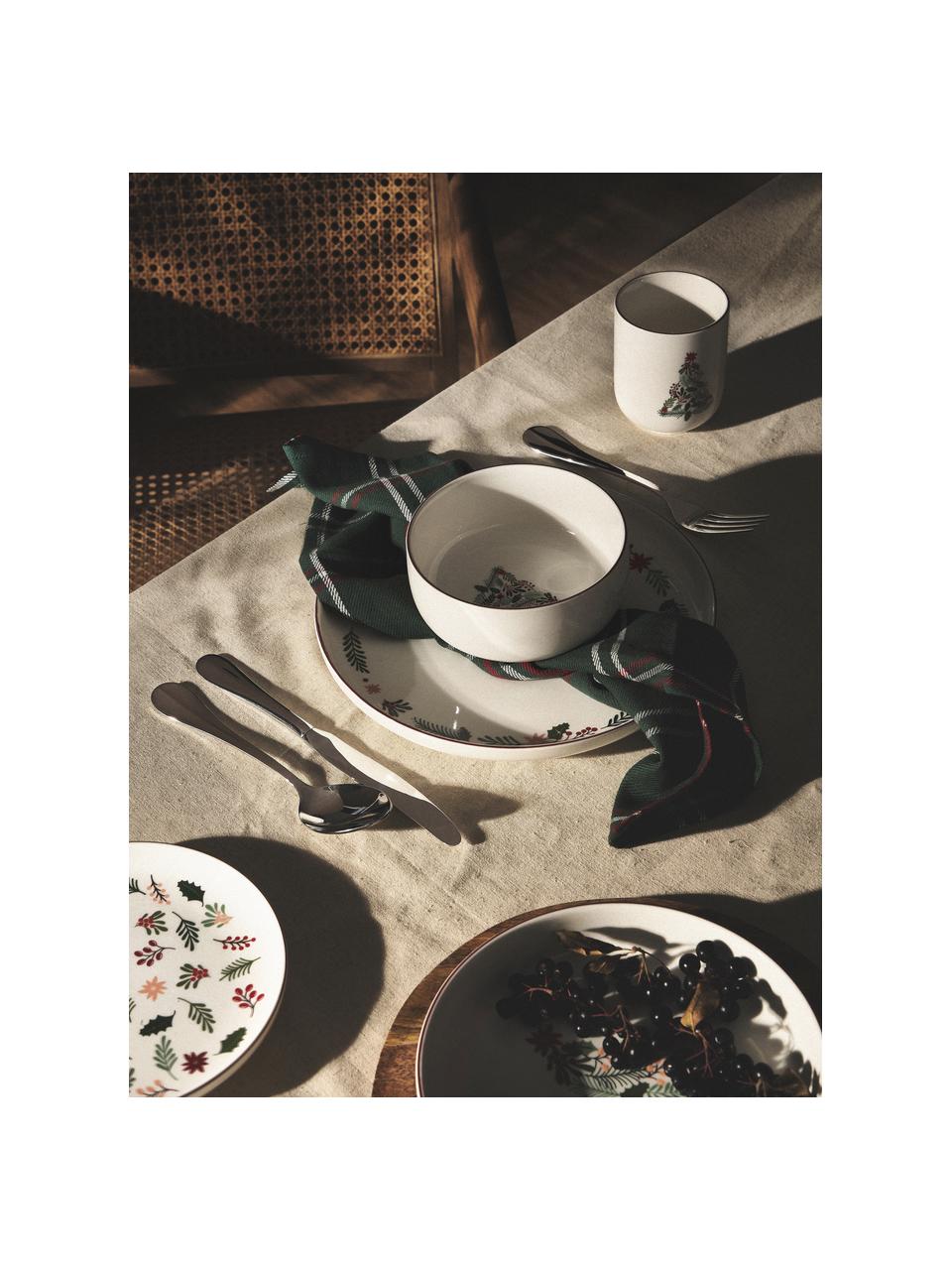 Set de vajillas de porcelana Eve, 4 comensales (12 pzas.), Porcelana brillante, Multicolor, 4 comensales (12 pzas.)