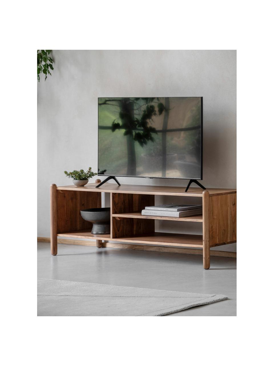 TV konzolový stolík z akáciového dreva Cannes, Akáciové drevo, Akáciové drevo, Š 145 x V 50 cm