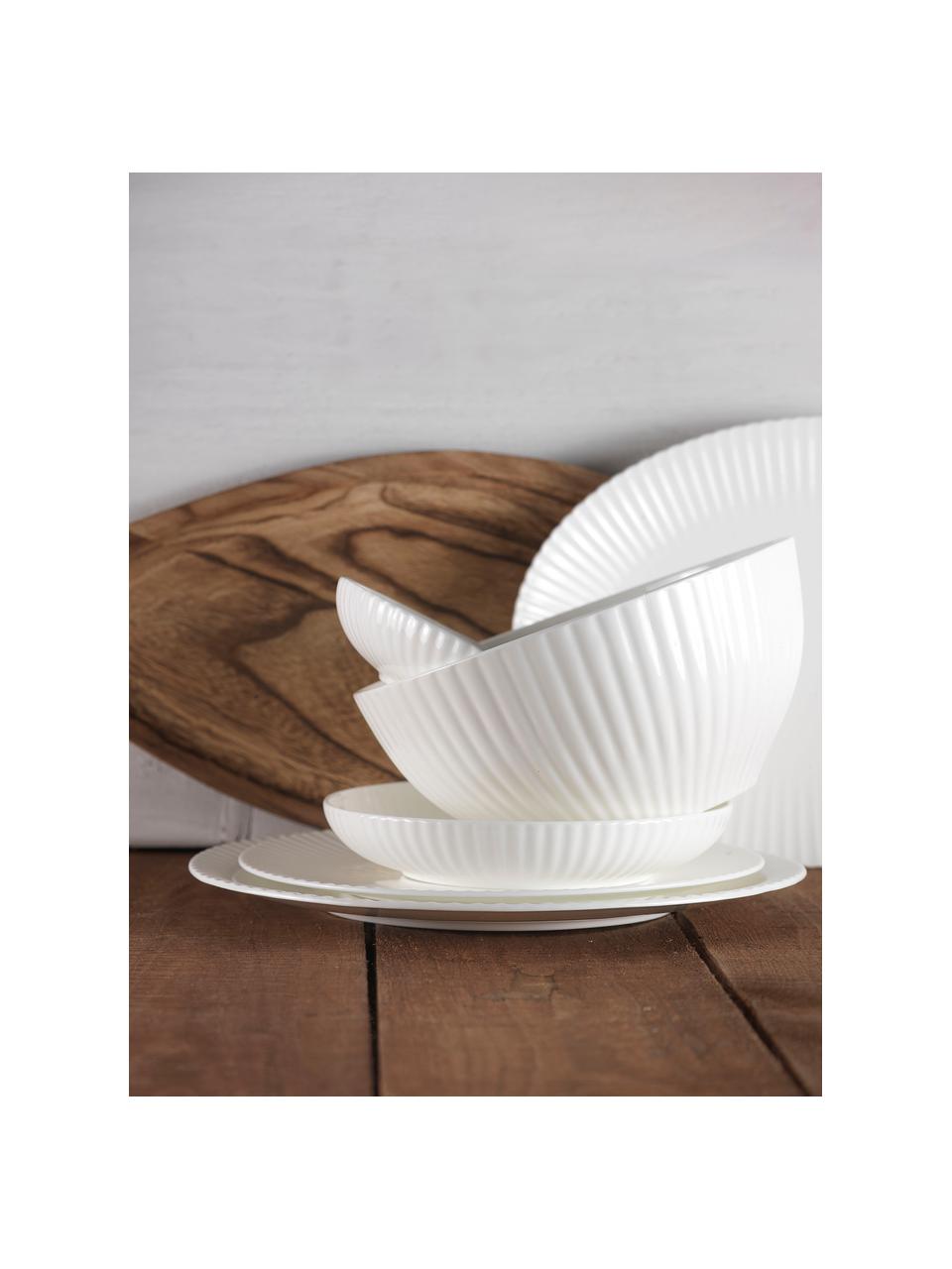 Saladier porcelaine Fine Bone China Nala, Ø 23 cm, Blanc