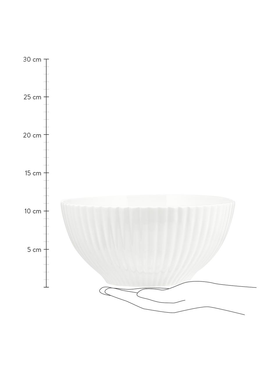 Ensaladera de porcelana Radius, Porcelana fina de hueso (porcelana)
Fine Bone China es una pasta de porcelana fosfática que se caracteriza por su brillo radiante y translúcido., Blanco, Ø 23 x Al 11 cm