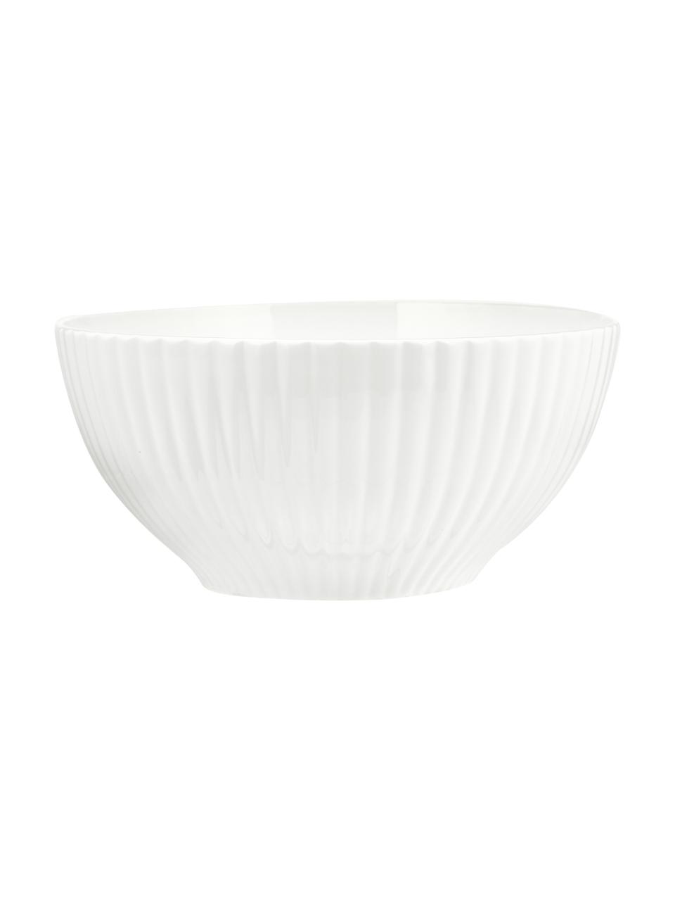 Ensaladera de porcelana Radius, Porcelana fina de hueso (porcelana)
Fine Bone China es una pasta de porcelana fosfática que se caracteriza por su brillo radiante y translúcido., Blanco, Ø 23 x Al 11 cm