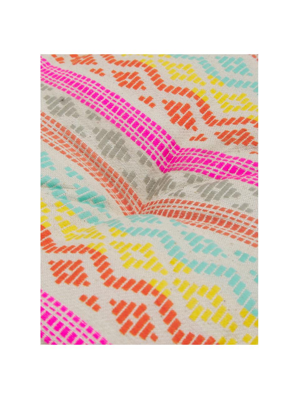 Vloerkussen met patroon Cancun, gekleurd, Multicolour, 60 x 13 cm