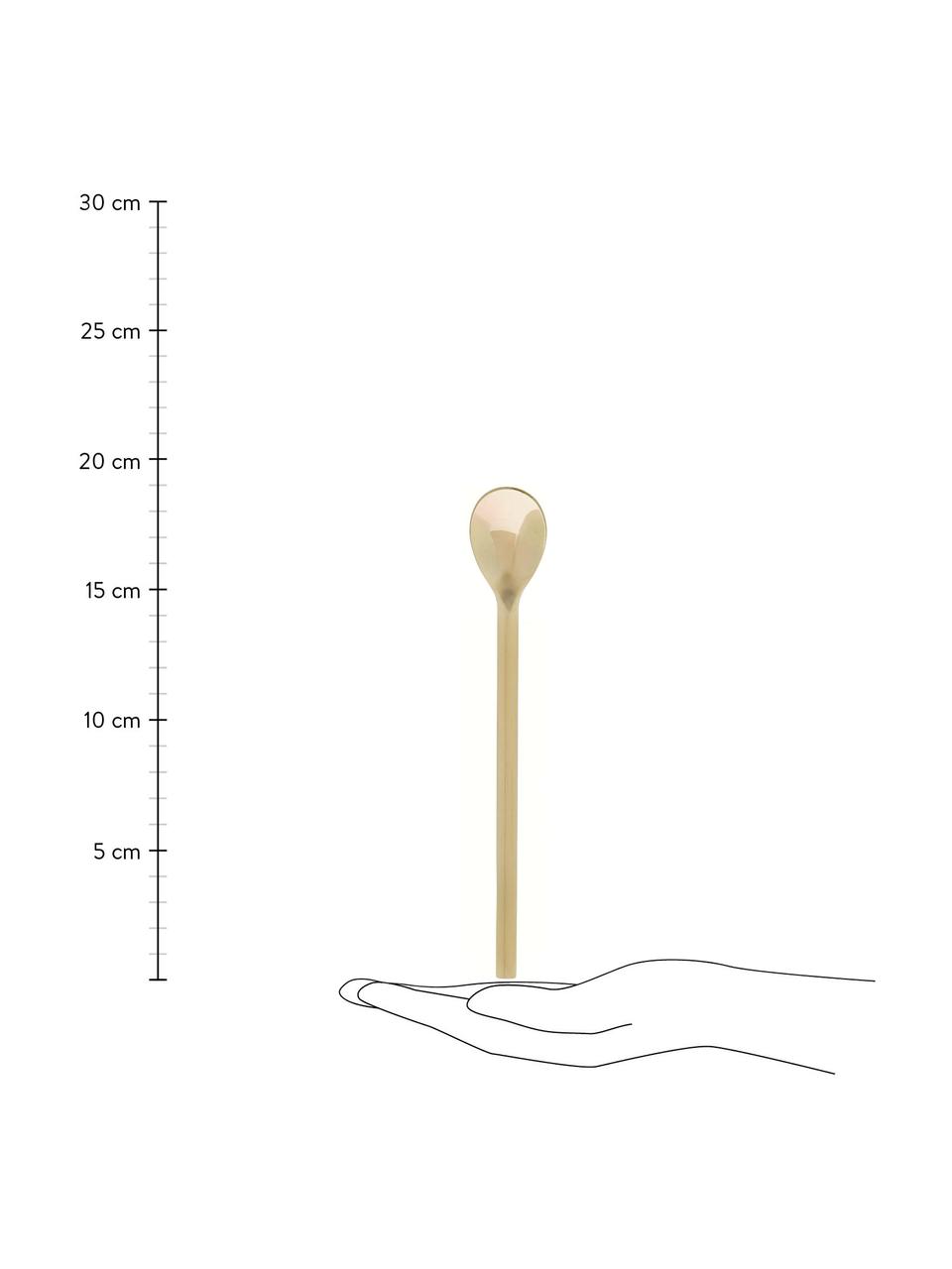 Cucharas de acero inoxidable Latte, 4 uds., Acero inoxidable recubierto cepillado

La cubertería está hecha de acero inoxidable. Por tanto, es duradera, inoxidable y resistente a las bacterias, Dorado, L 19 cm