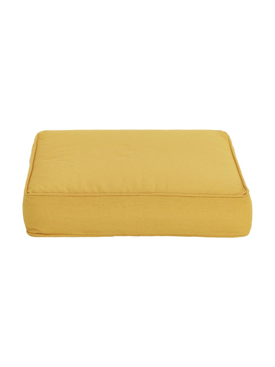 Coussin de chaise épais jaune Zoey, Jaune, larg. 40 x long. 40 cm