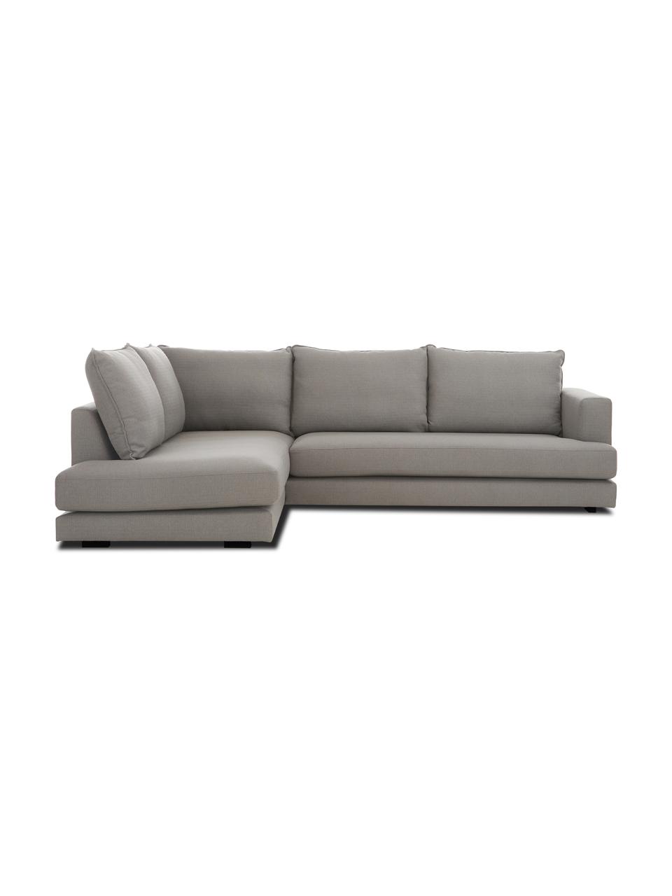 Sofá rinconera Tribeca, Tapizado: poliéster Alta resistenci, Asiento: relleno de espuma, materi, Estructura: madera de pino maciza, Patas: madera de haya maciza pin, Tejido gris oscuro, An 274 x F 192 cm, chaise longue izquierda
