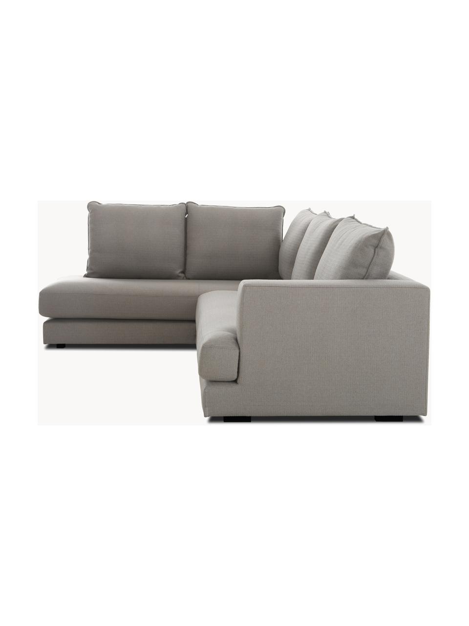 Ecksofa Tribeca, Bezug: 100 % Polyester Der hochw, Sitzfläche: Schaumpolster, Fasermater, Gestell: Massives Kiefernholz, Webstoff Taupe, B 274 x T 192 cm, Eckteil rechts