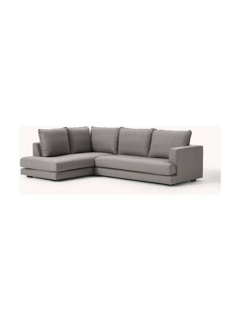 Ecksofa Tribeca, Bezug: 100 % Polyester Der hochw, Sitzfläche: Schaumpolster, Fasermater, Gestell: Massives Kiefernholz, Webstoff Taupe, B 274 x T 192 cm, Eckteil rechts