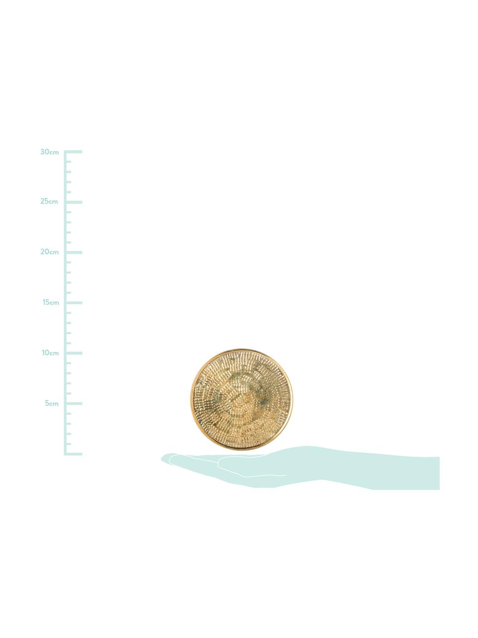 Komplet podstawek Graphic, 4 elem., Mosiądz młotkowany, Złoty, Ø 10 cm