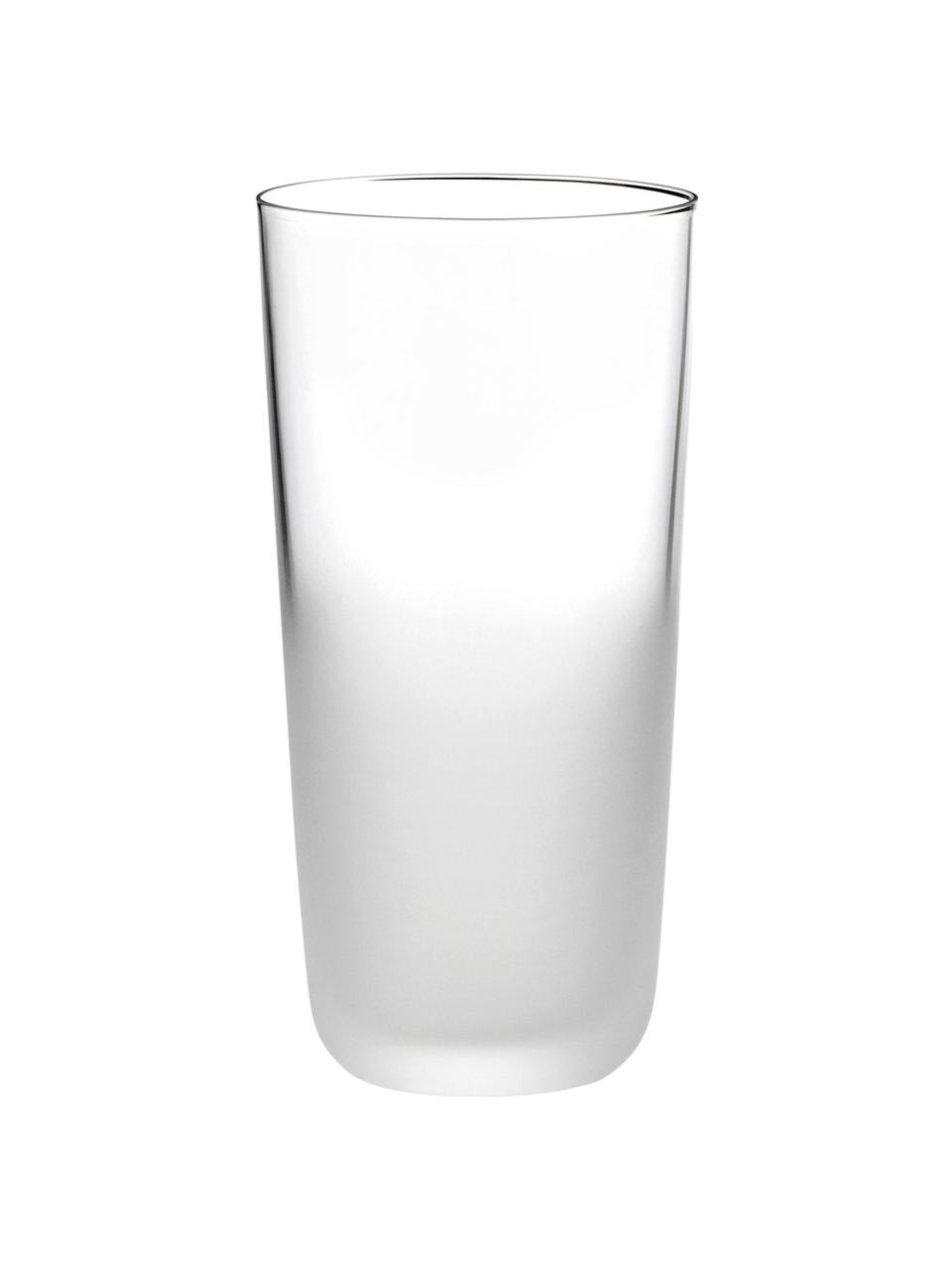 Polopriehľadný pohár na vodu zo skla Frost, 2 ks, Sklo, Priehľadná, Ø 7 cm, V 13 cm, 200 ml