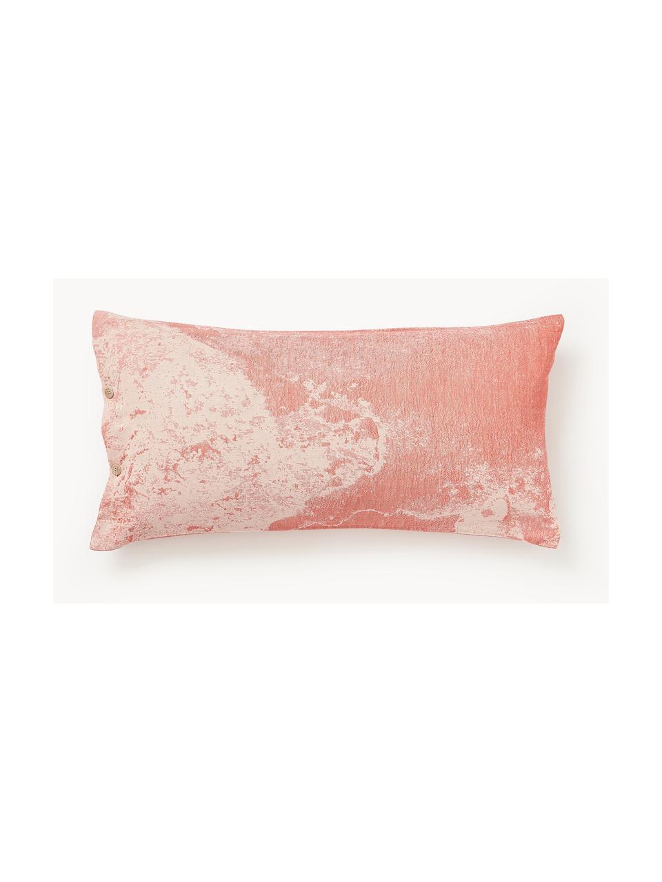 Poszewka na poduszkę z bawełny Marcella, Odcienie różowego, S 40 x D 80 cm