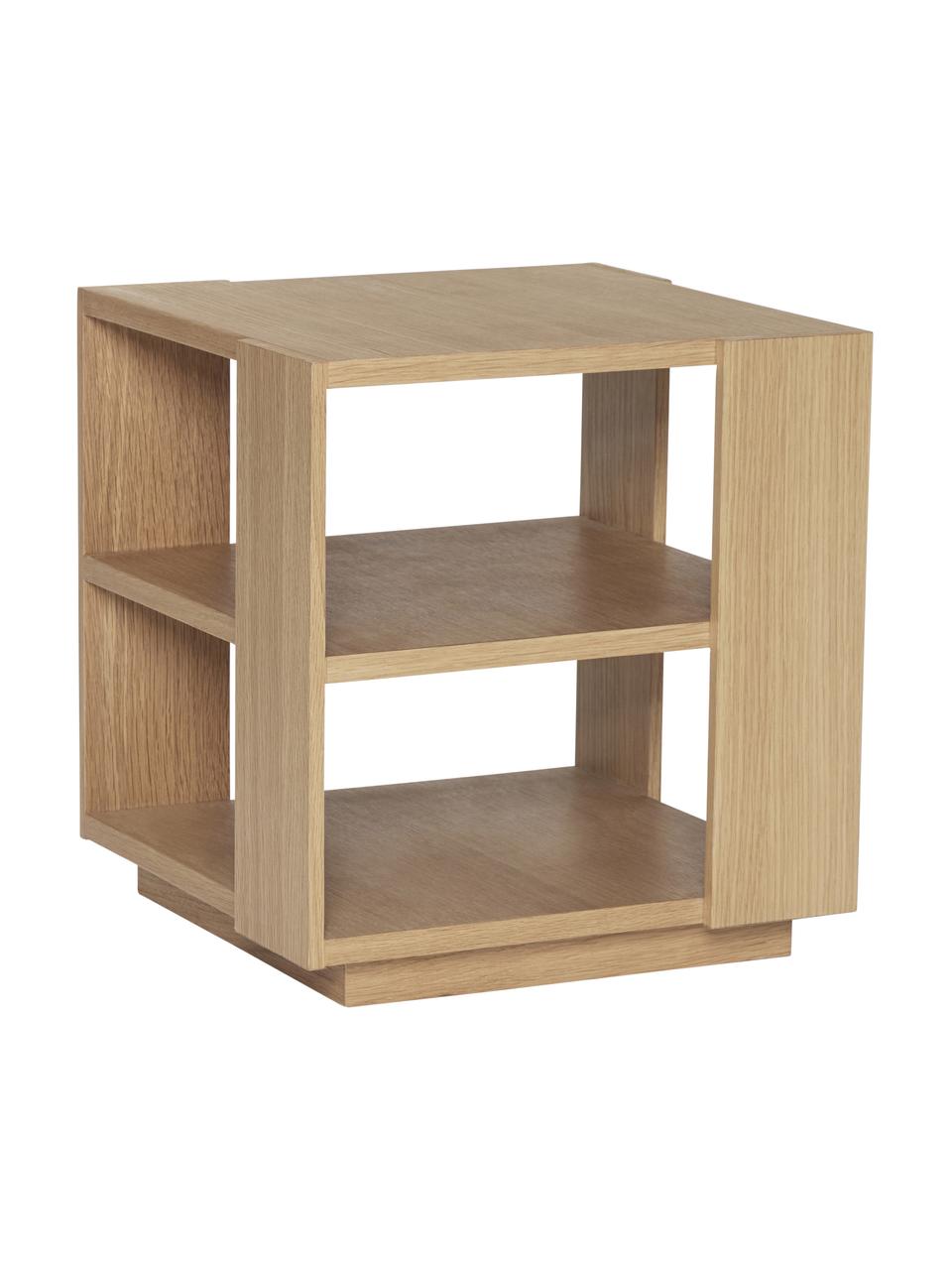 Table d'appoint en bois Merge, Placage en bois de chêne, certifié FSC, Bois, larg. 37 x haut. 38 cm
