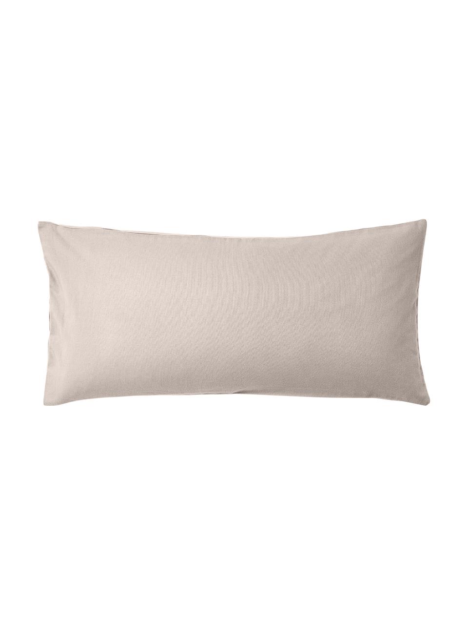 Poszewka na poduszkę z flaneli Biba, Beżowy, S 40 x D 80 cm