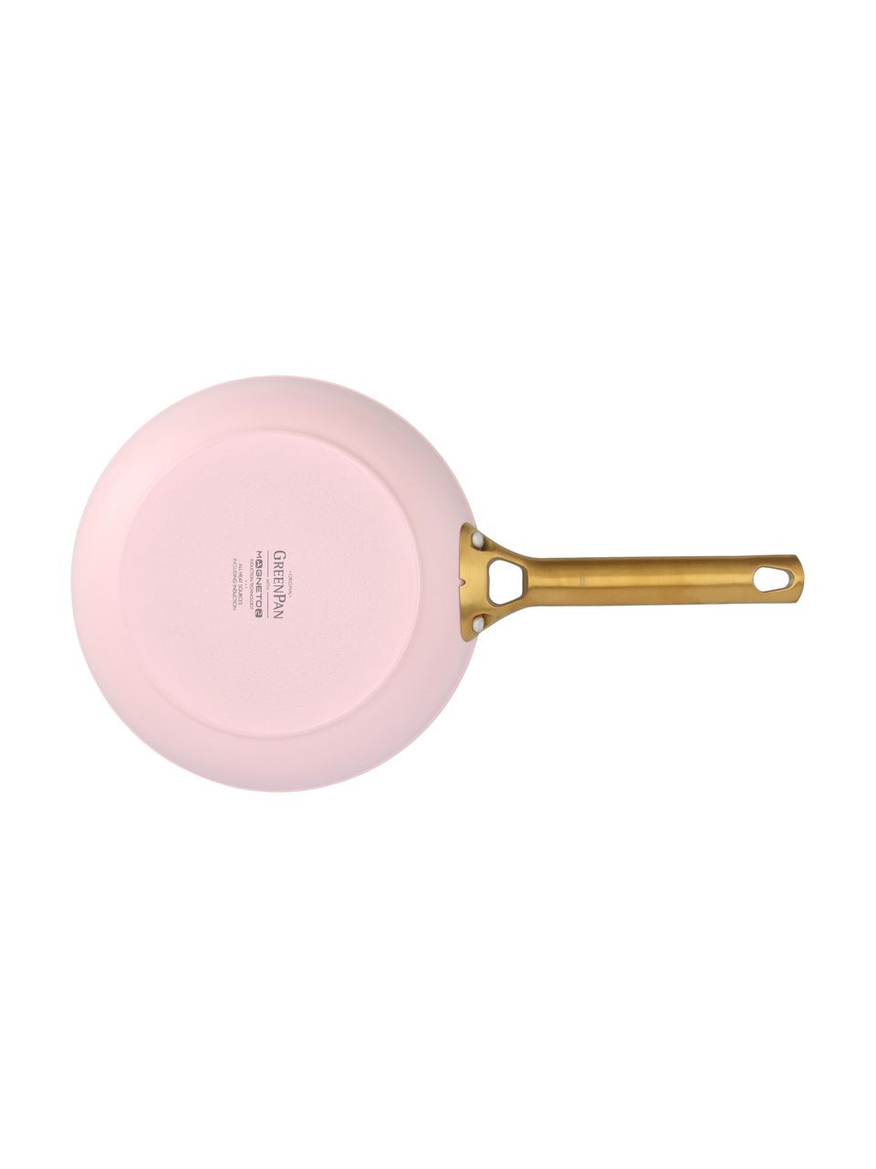 Set poêles et casseroles avec revêtement antiadhésif Padova, 10 élém., Rose, couleur dorée, Lot de différentes tailles