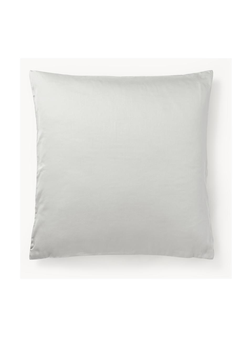 Baumwollsatin-Kopfkissenbezug Comfort, Webart: Satin Fadendichte 300 TC,, Hellgrau, B 40 x L 80 cm