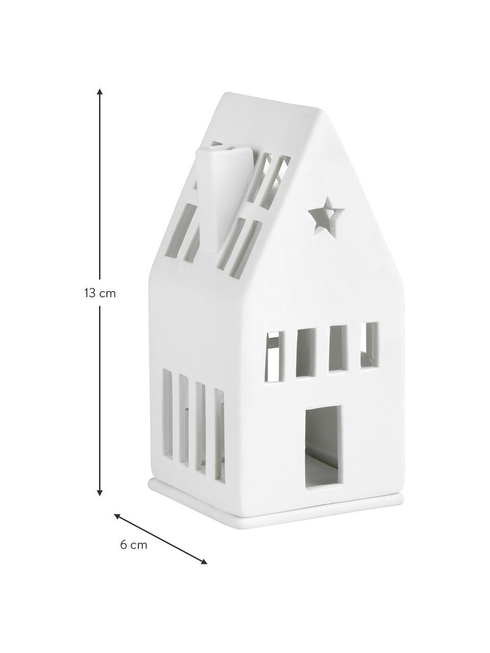 Świecznik na tealighty z porcelany Living, Porcelana, Biały, S 6 x W 13 cm