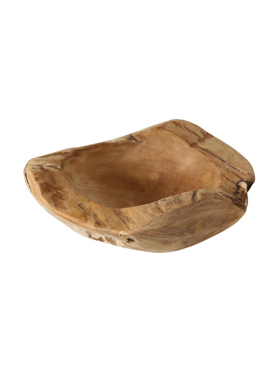 Bol decorativo de teca Unikat, Madera de teca, Madera de teca, Ø 25 x Al 6 cm