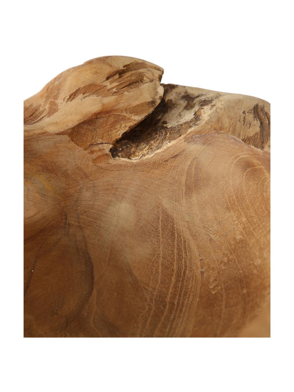 Misa dekoracyjna z drewna tekowego Unikat, Drewno tekowe, Drewno tekowe, Ø 25 x W 6 cm