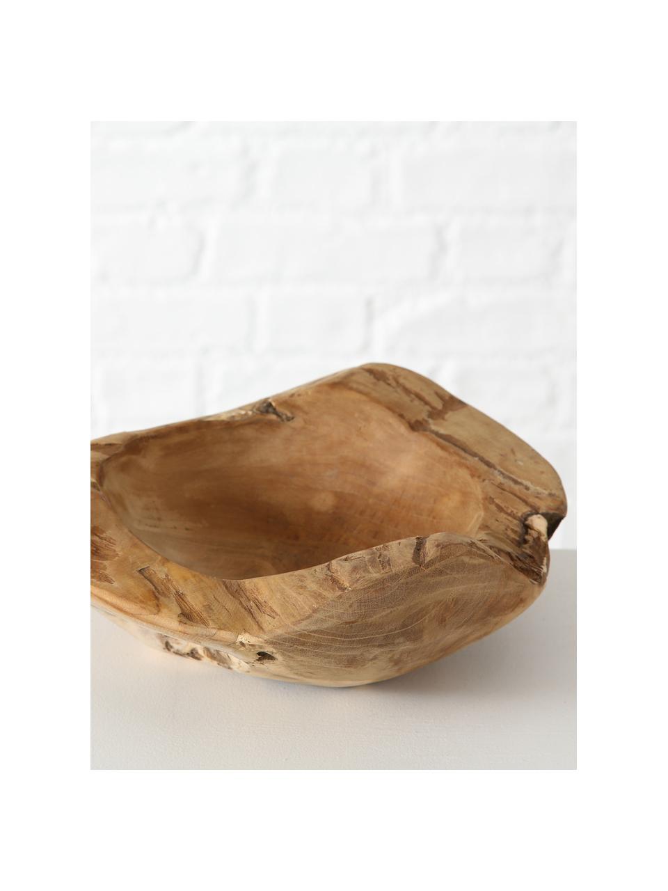 Bol decorativo de teca Unikat, Madera de teca, Madera de teca, Ø 25 x Al 6 cm