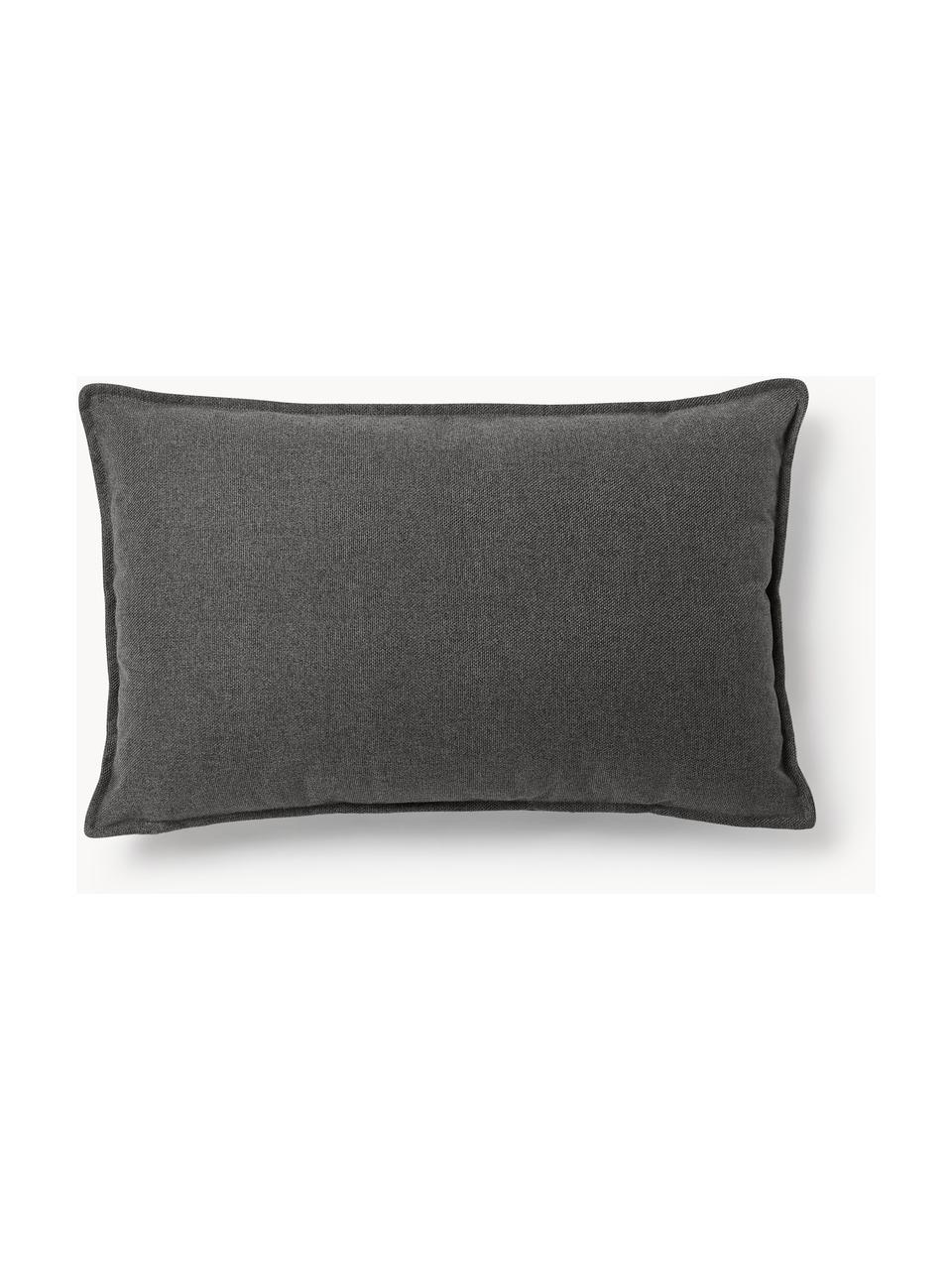 Cojín sofá Lennon, Funda: 100% poliéster, Tejido gris antracita, An 50 x L 80 cm