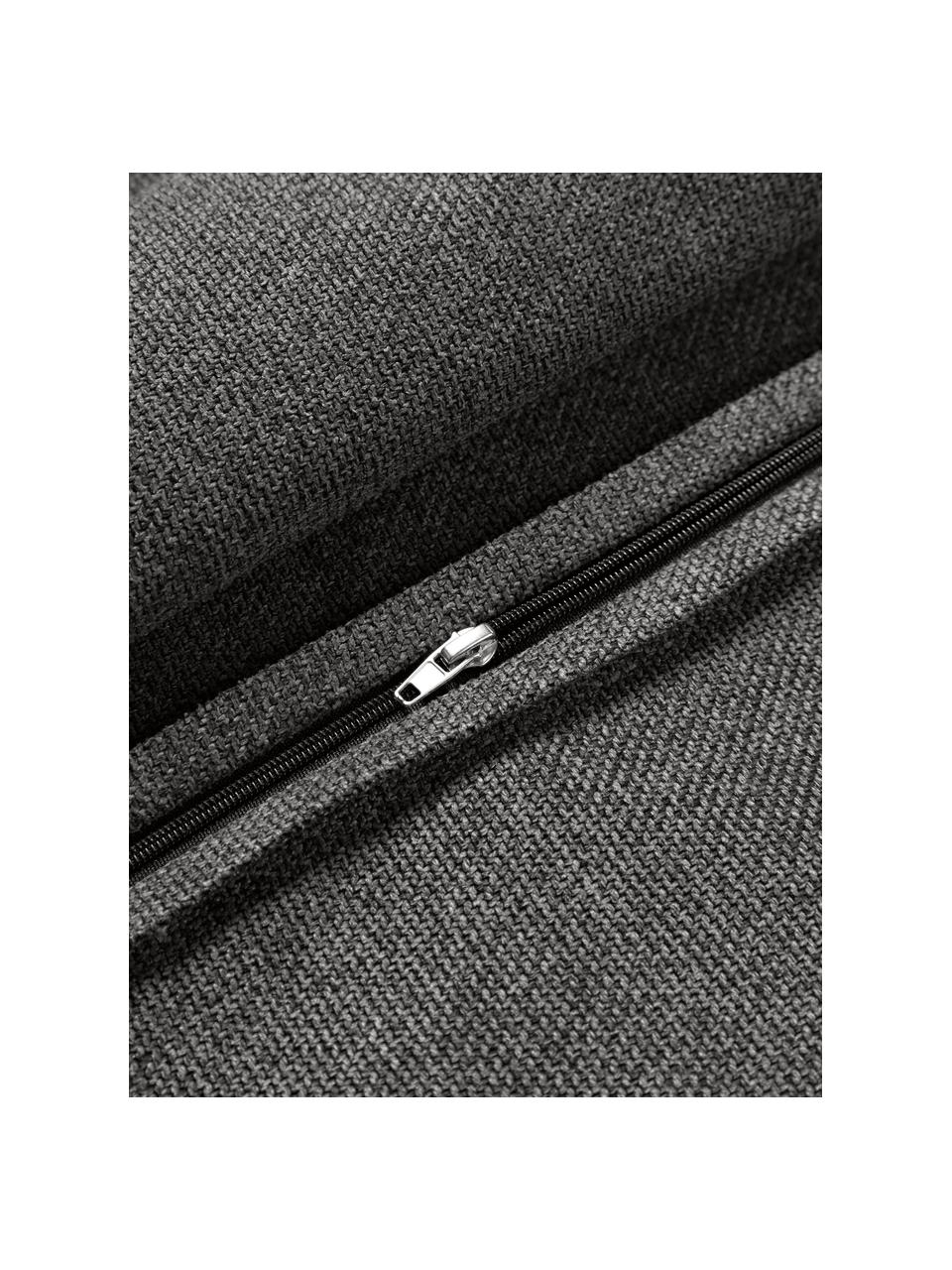 Poduszka Lennon, Antracytowa tkanina, S 80 x D 50 cm