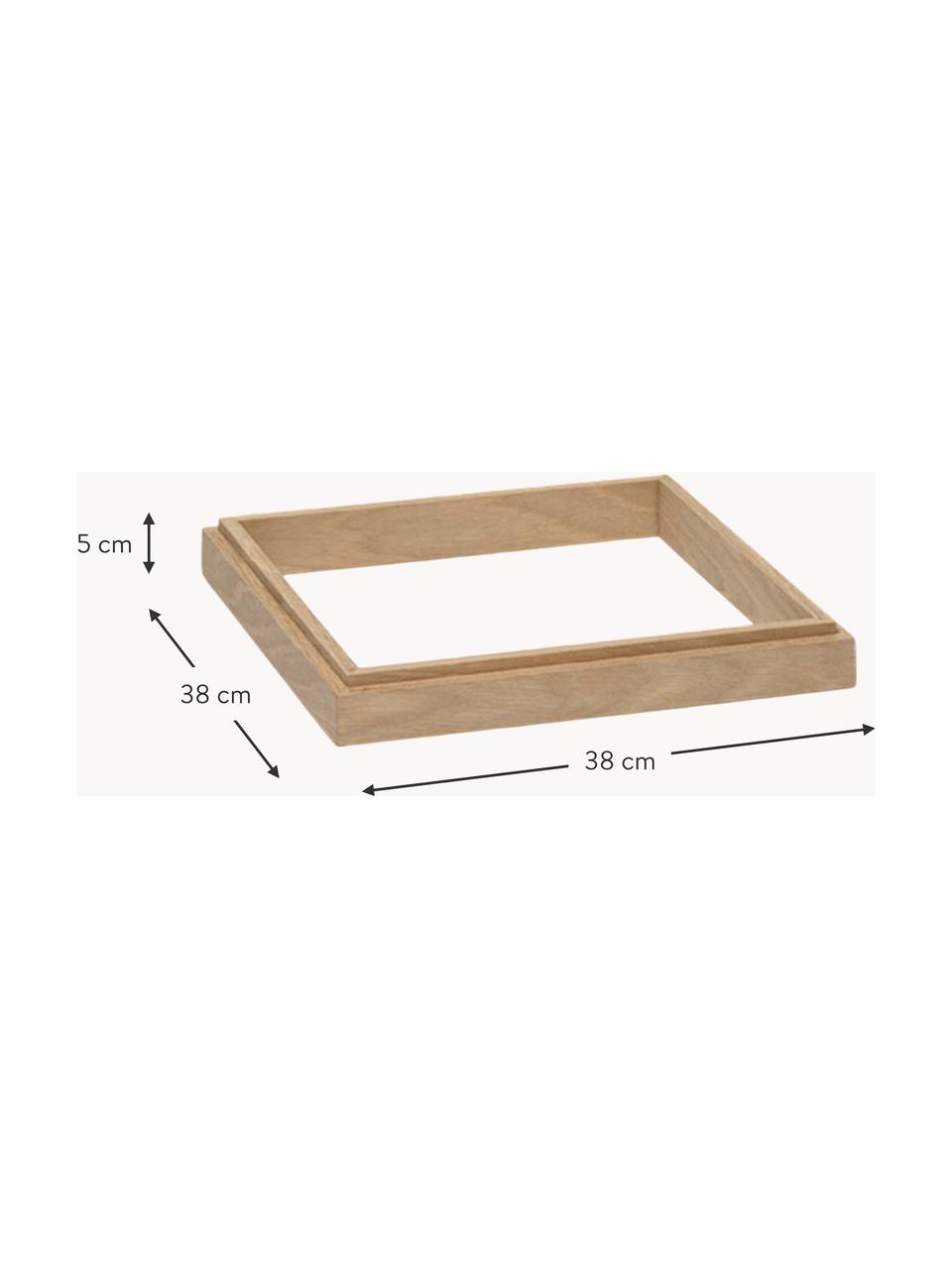 Vitrinen-Basis Miru aus Eichenholz, Eichenholz, Helles Eichenholz, B 38 x T 38 cm