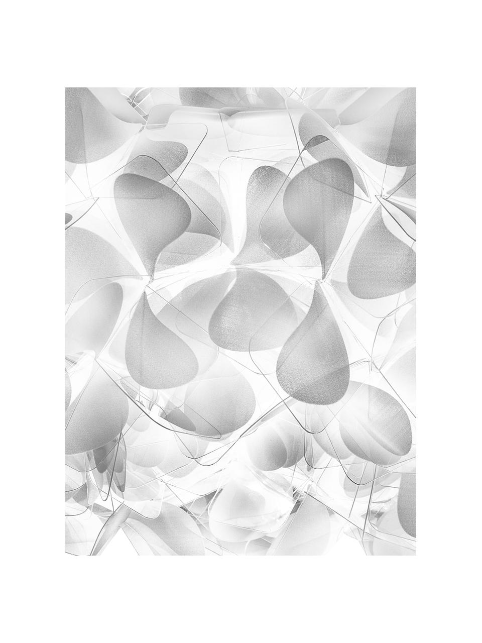 Design plafondlamp Clizia Mama van kunststof, Lampenkap: Technopolymer Opalflex®, Wit, grijs, Ø 53 x H 20 cm