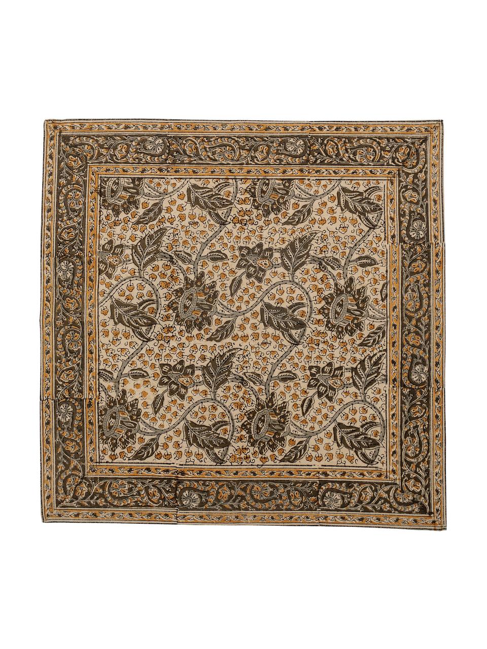 Súprava obrúskov z bavlny s kvetinovým vzorom Nil, 4 diely, 100 %  bavlna, Viac farieb, Š 45 x D 45 cm