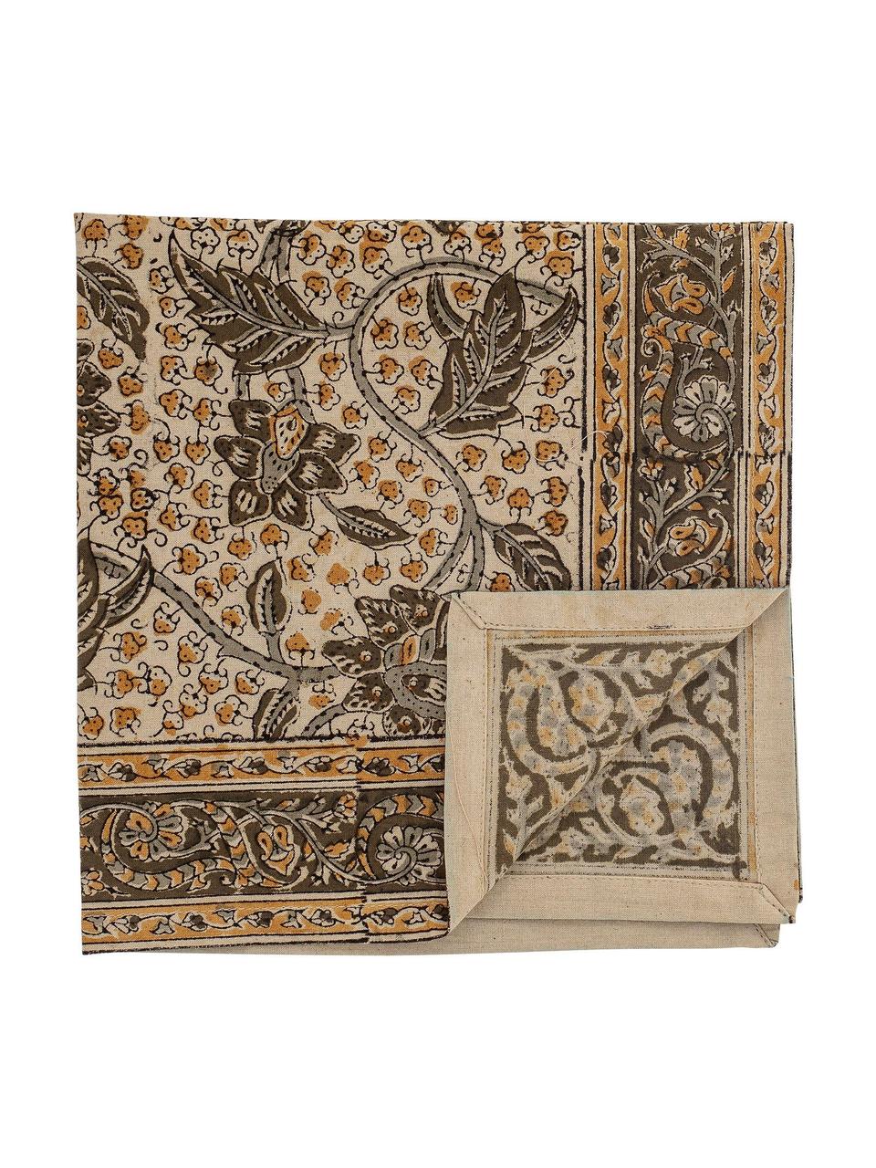 Súprava obrúskov z bavlny s kvetinovým vzorom Nil, 4 diely, 100 %  bavlna, Viac farieb, Š 45 x D 45 cm