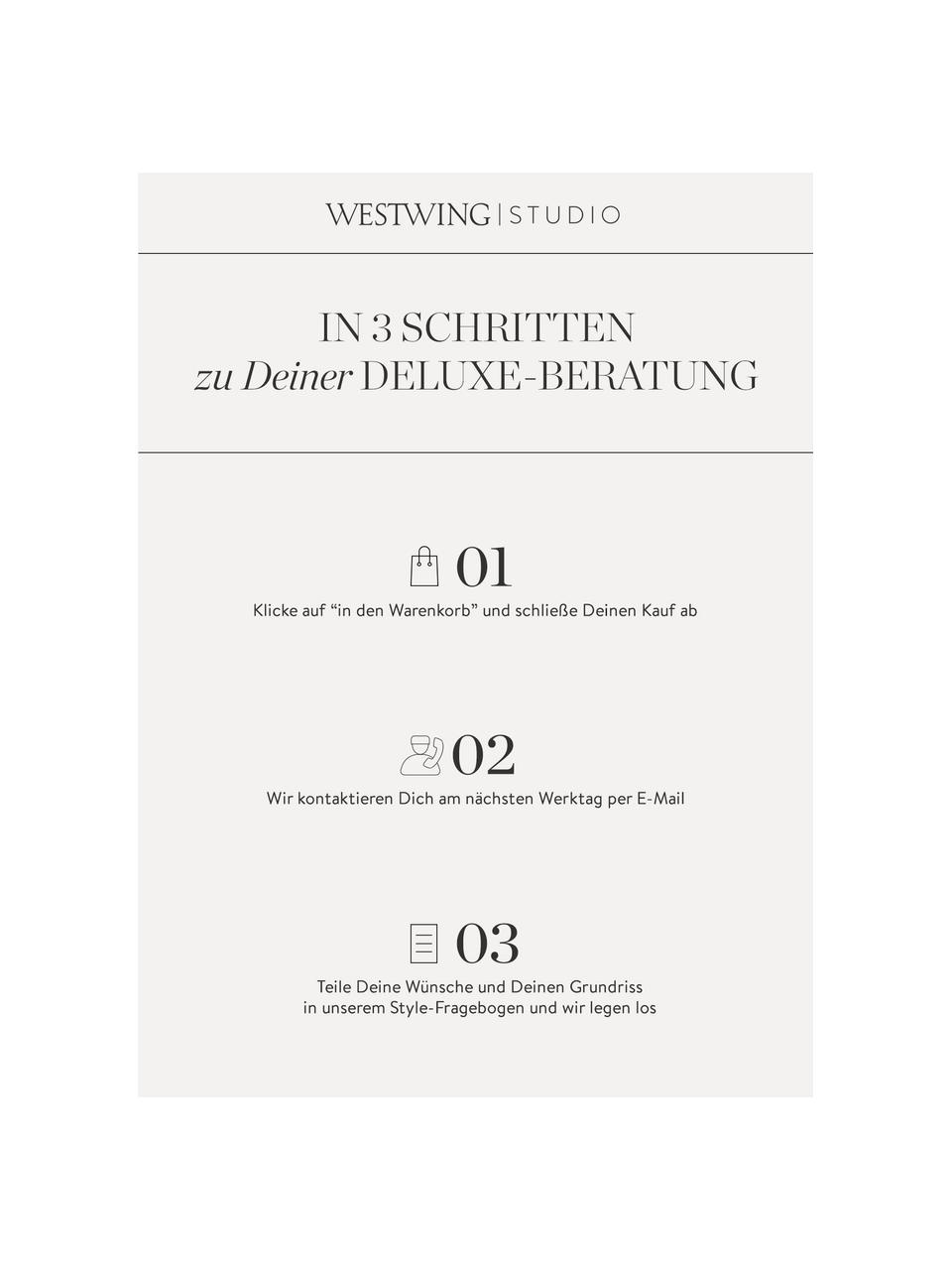 Deluxe Beratung für deinen Wohnbereich, Digitaler Gutschein.
Nach Erhalt Deiner Bestellung, wirst Du zeitnah von uns kontaktiert und vereinbaren Dein telefonisches Beratungsgespräch mit Deinem persönlichen Interior Designer., Bunt, Wohnbereich(e)