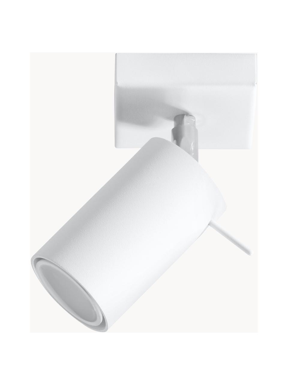 Spot orientable mur et plafond Etna, Blanc, larg. 8 x prof. 15 cm